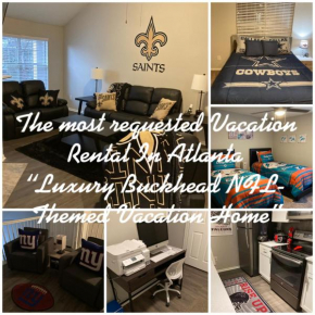 Luxury Buckhd NFL-Themed Home 3BR w loft 2BA Pool
